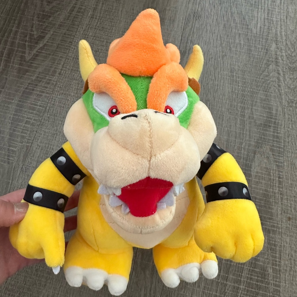 Super Mario Bros BOWSER Plush Toy Stuffed Doll 11”